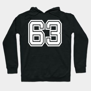Number 63 for a sports team, group, or community T-Shirt Hoodie